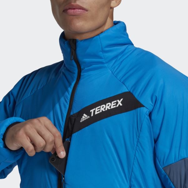 Adidas Terrex Techrock Stretch Primaloft Veste Bleu Choc