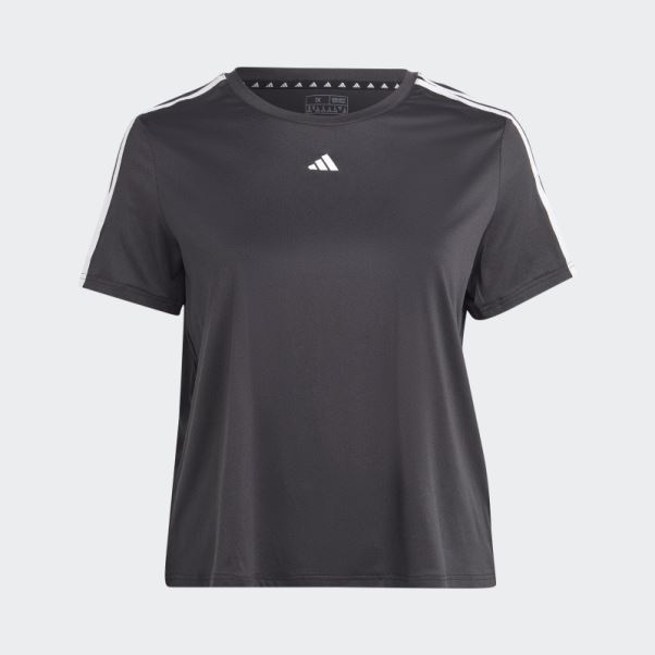 Adidas Aeroready Train Essentials 3-stripes T-shirt (grande Taille) Noir