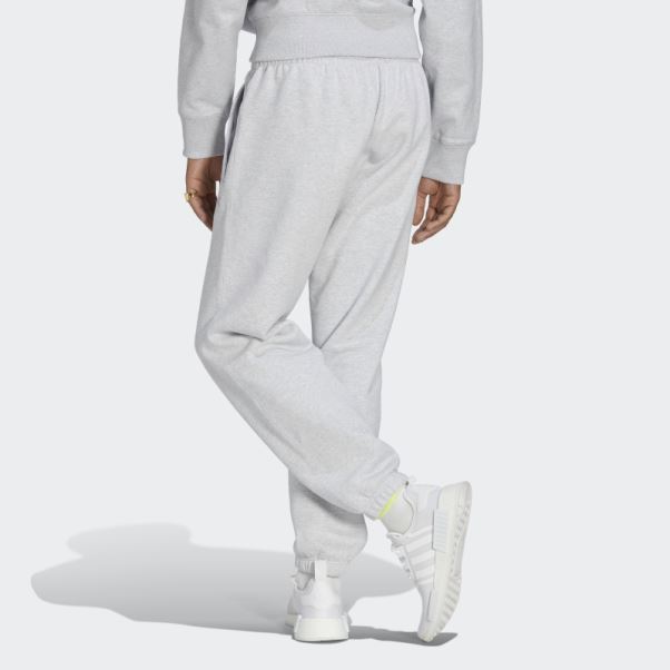 Pantalon De Survêtement Premium Essentials Gris Clair Chiné Adidas