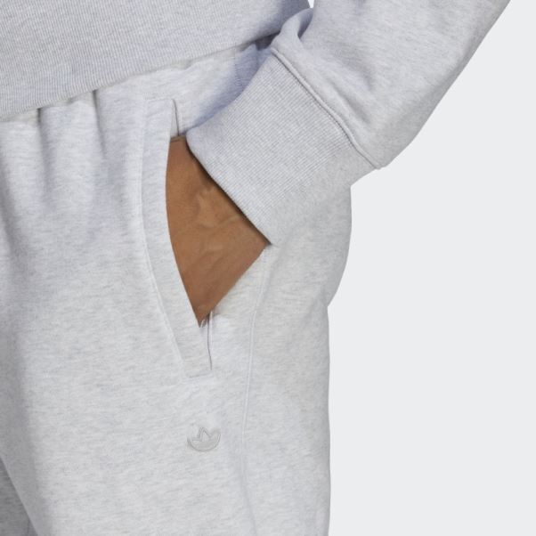 Pantalon De Survêtement Premium Essentials Gris Clair Chiné Adidas