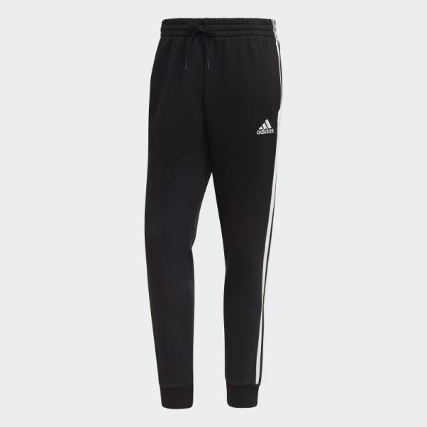 Pantalon Fuselé à 3 Bandes En Molleton Essentials Noir Adidas