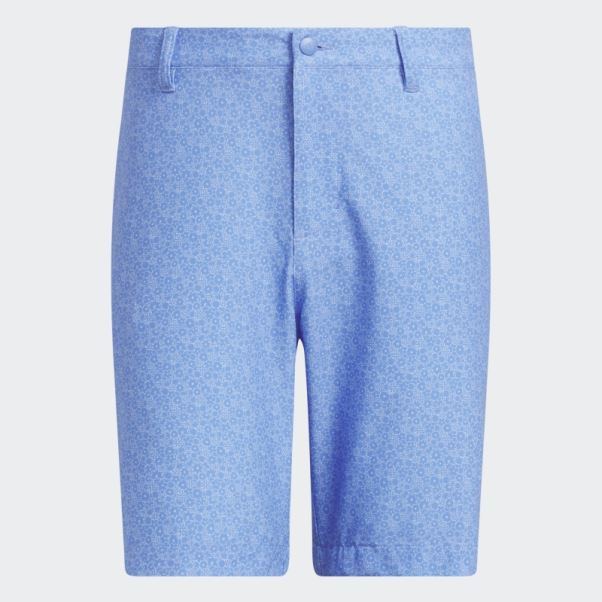 Adidas Short De Golf Imprimé Ultimate365 Neuf Pouces Bleu