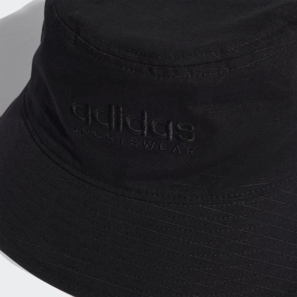 Chaud Adidas Classique Bob En Coton Blanc