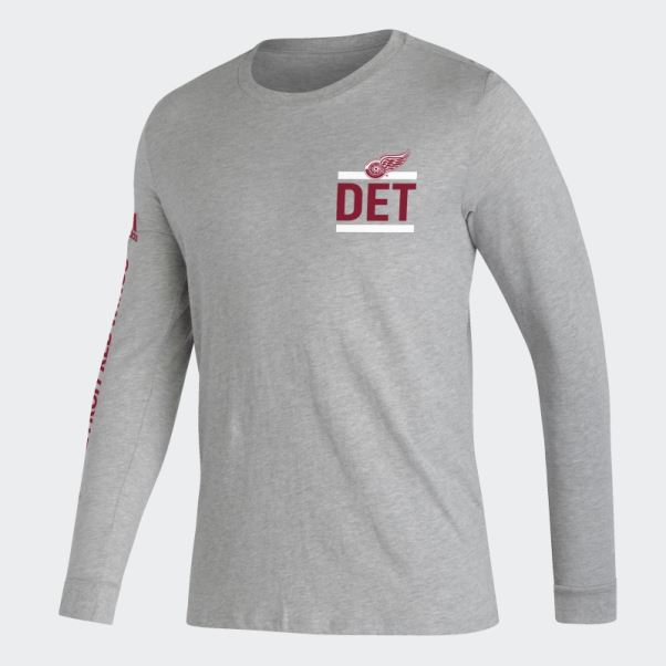 Tee Shirt Adidas Red Wings Gris Moyen