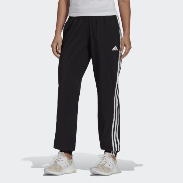 Pantalon Tissé à 3 Bandes Adidas Trainicons Noir