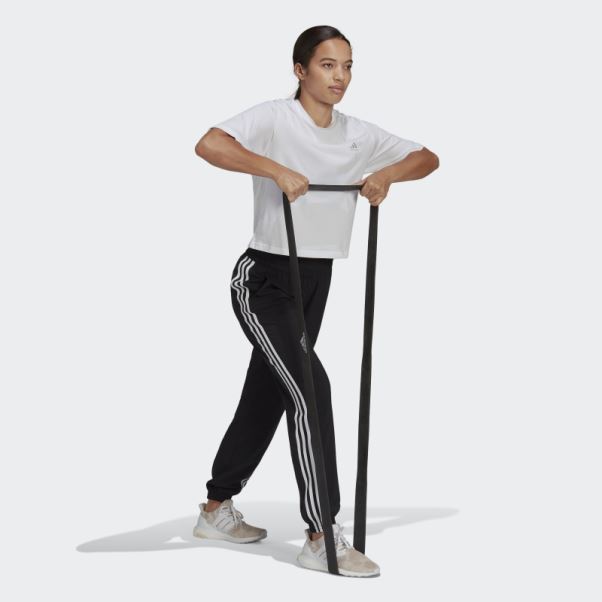 Pantalon Tissé à 3 Bandes Adidas Trainicons Noir