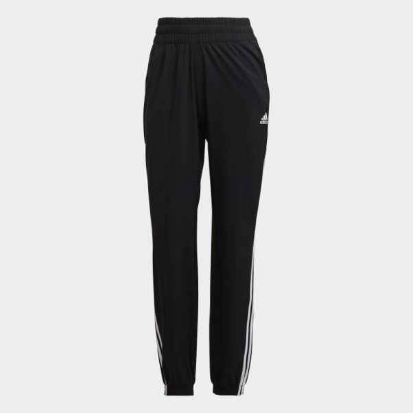 Pantalon Tissé à 3 Bandes Adidas Trainicons Noir