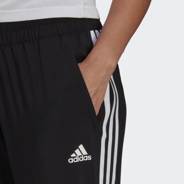 Pantalon Tissé à 3 Bandes Adidas Trainicons Noir
