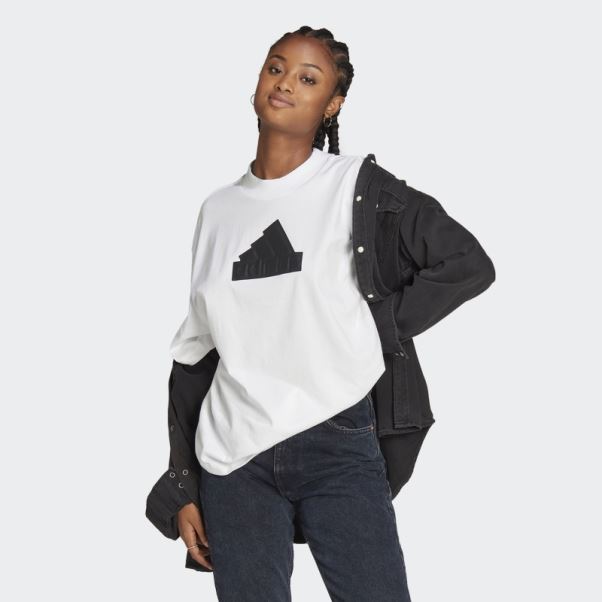 Future Icons Badge Of Sport T-shirt Boyfriend Blanc Adidas