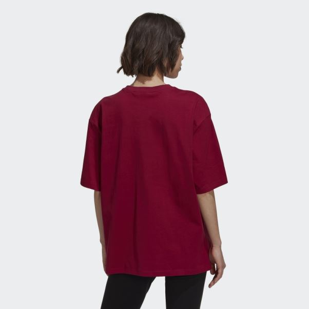 Tee Shirt Adicolor Essentials Adidas Bordeaux