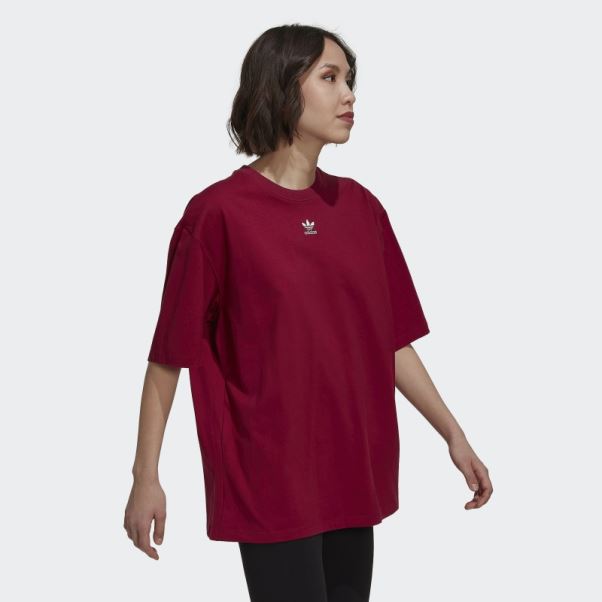 Tee Shirt Adicolor Essentials Adidas Bordeaux