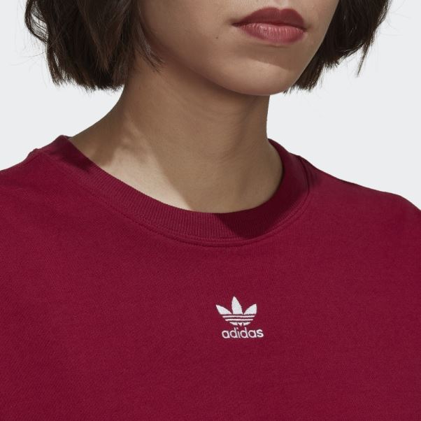 Tee Shirt Adicolor Essentials Adidas Bordeaux
