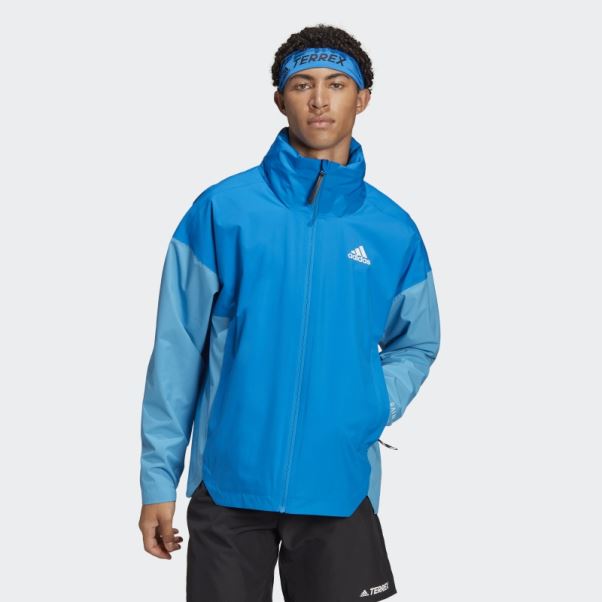 Veste Traveer Rain.rdy Shock Blue (neutre) Adidas