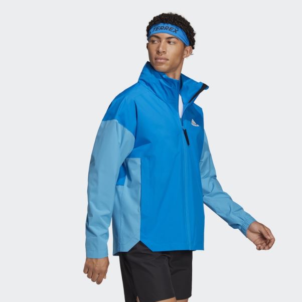 Veste Traveer Rain.rdy Shock Blue (neutre) Adidas