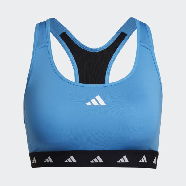 Soutien-gorge Techfit à Maintien Moyen Powerreact Training Bleu Adidas