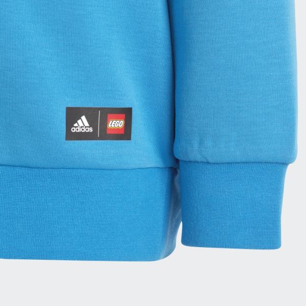 Ensemble Sweat Et Pantalon Adidas X Classic Lego Crew Bleu Chaud