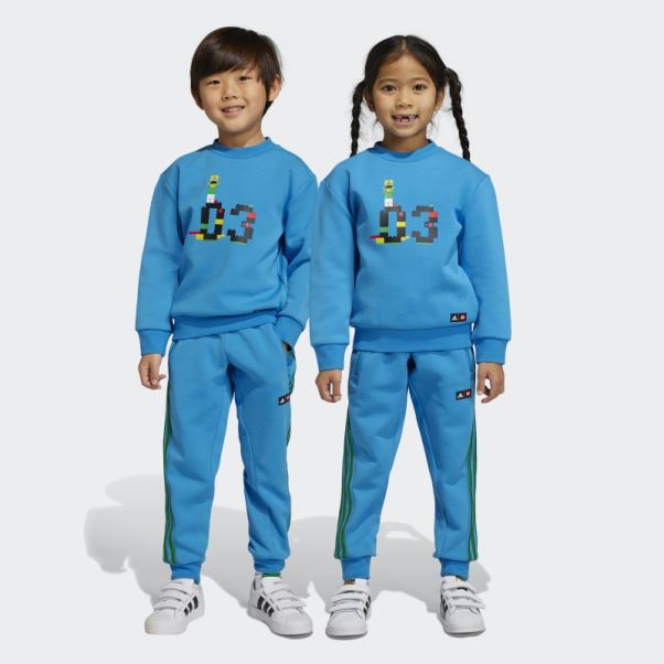 Ensemble Sweat Et Pantalon Adidas X Classic Lego Crew Bleu Mode