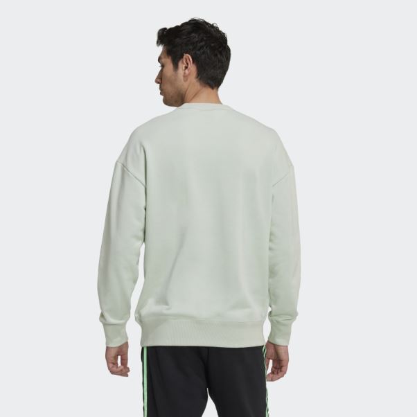 Sweat Adidas Real Madrid Lifestyler Crew Vert
