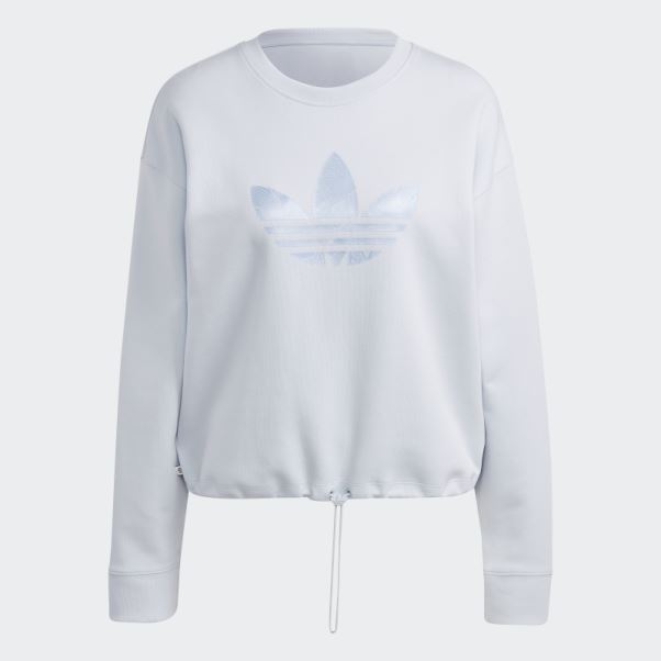 Adidas Sweat Imprimé Marbré Infill Trèfle Bleu