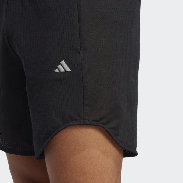 Short D'entraînement En Maille Hiit Noir Adidas