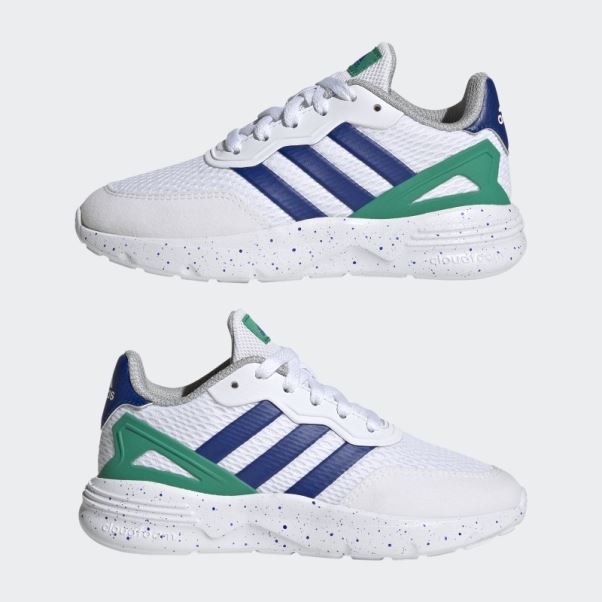 Adidas Nebzed Lifestyle Chaussures à Lacets Blanches
