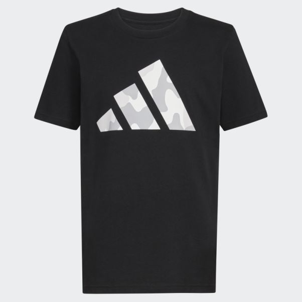 T-shirt Adidas Logo Ss Camo Noir
