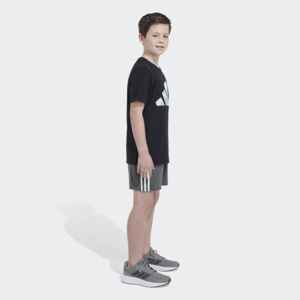 T-shirt Adidas Logo Ss Camo Noir