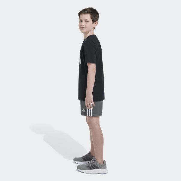 T-shirt Adidas Logo Ss Camo Noir
