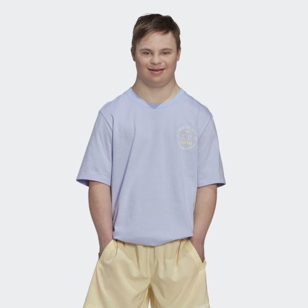 Adidas Club Logo T-shirt Violet Ton