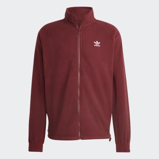 Veste Polaire Adidas Adicolor Classics Trefoil Rouge