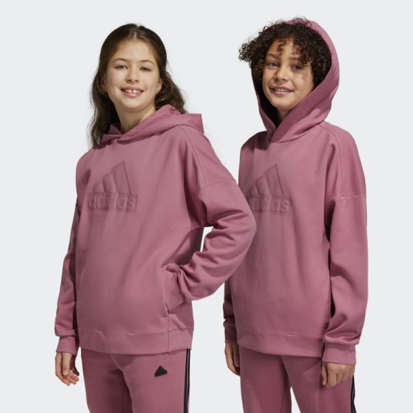 Sweat à Capuche Logo Future Icons Rose Adidas
