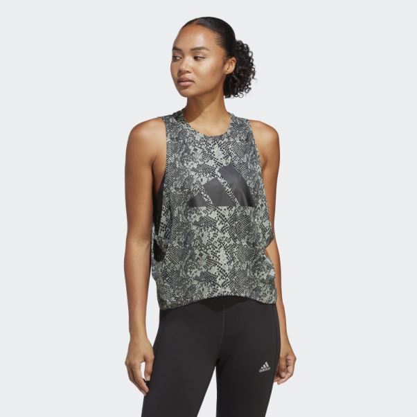 T-shirt Imprimé Train Icones Adidas Argent Vert