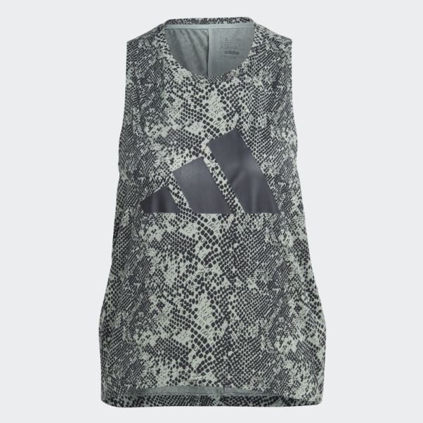 T-shirt Imprimé Train Icones Adidas Argent Vert