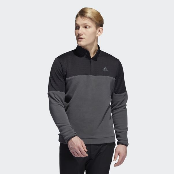 Pull Noir Dwr Colorblock 1/4-zip Adidas