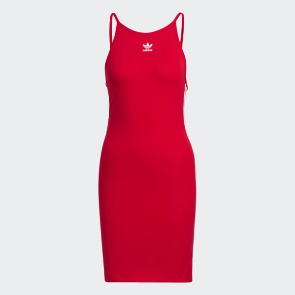 Adidas Adicolor Classics Robe D'été Moulante écarlate
