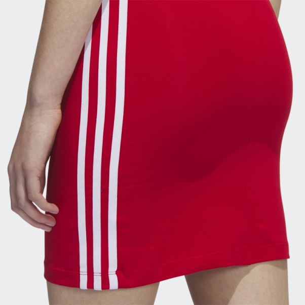 Adidas Adicolor Classics Robe D'été Moulante écarlate
