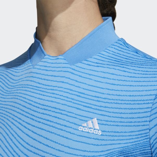Chemise Adidas Made To Be Remade Col Côtelé Bleu