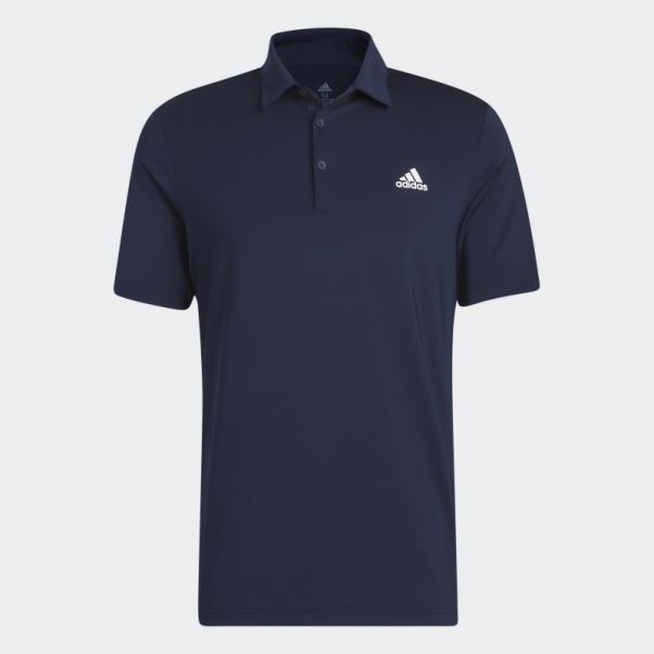 Polo Adidas Ultimate365 Solide Poitrine Gauche Bleu Marine
