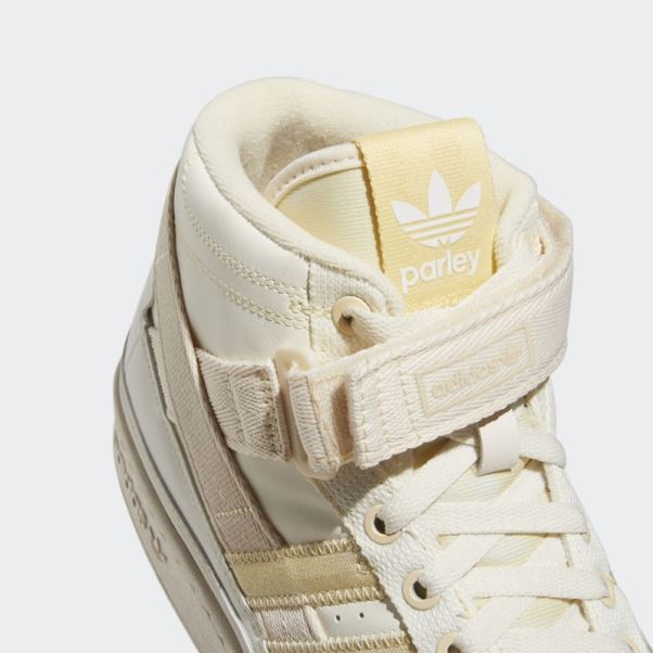 Forum Mid Parley Chaussures Adidas Blanc