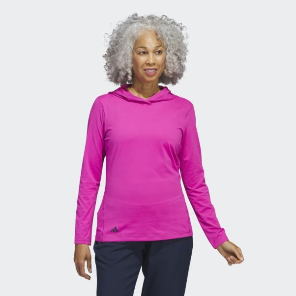 Sweat à Capuche De Golf Adidas Performance Fuchsia