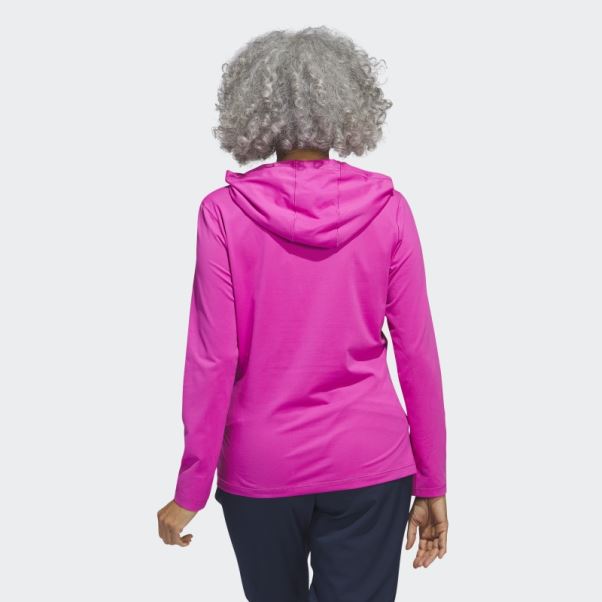 Sweat à Capuche De Golf Adidas Performance Fuchsia