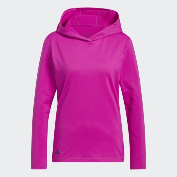 Sweat à Capuche De Golf Adidas Performance Fuchsia