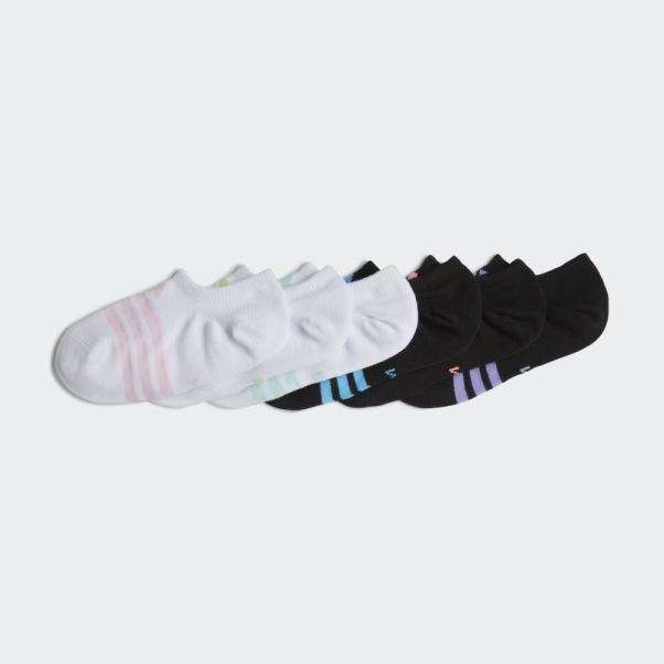 Superlite Super-no-show Chaussettes 6 Paires Adidas Blanc