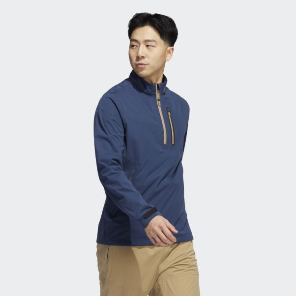 Veste 1/2-zip Rain.rdy Bleu Marine Adidas