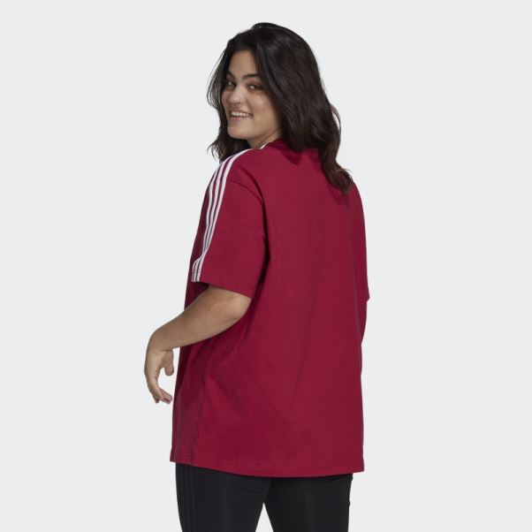 Adicolor Trèfle Tee (grande Taille) Adidas Bordeaux