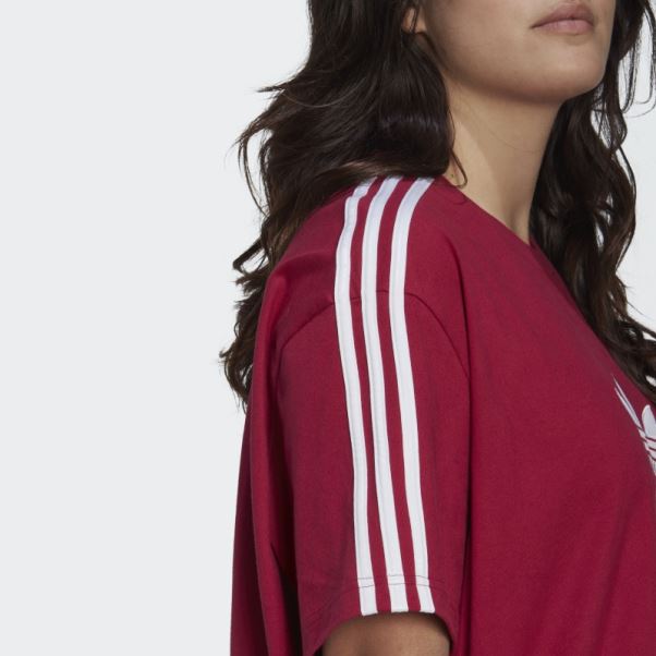 Adicolor Trèfle Tee (grande Taille) Adidas Bordeaux