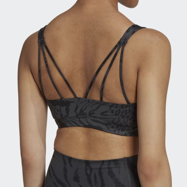 Soutien-gorge Imprimé Intégral à Maintien Moyen Powerimpact Training Carbon Adidas