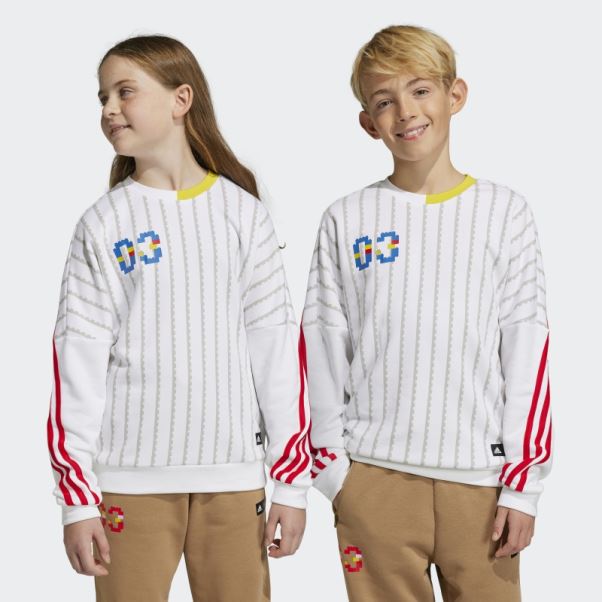 Sweat Adidas X Classic Lego Crewneck Blanc Chaud