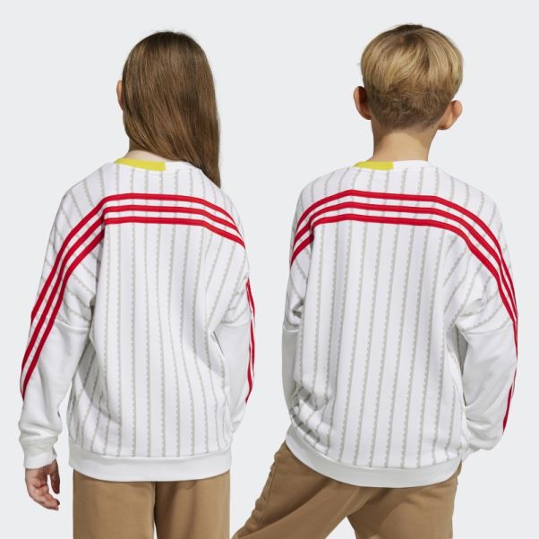 Sweat Adidas X Classic Lego Ras Du Cou Blanc Chaud