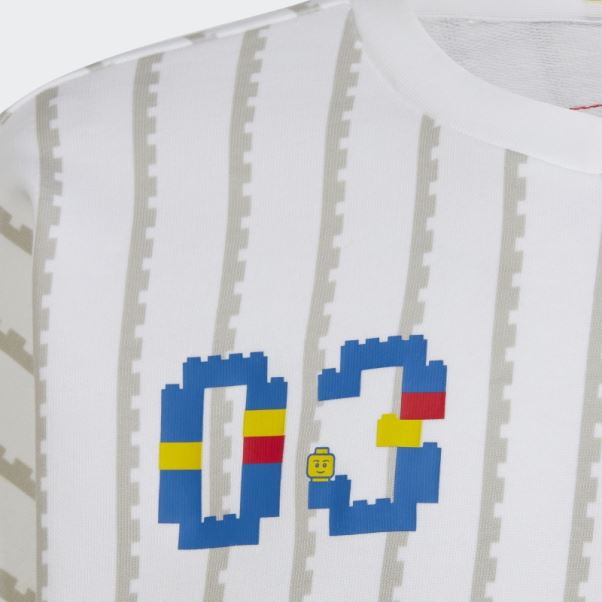 Sweat Adidas X Classic Lego Ras Du Cou Blanc Chaud
